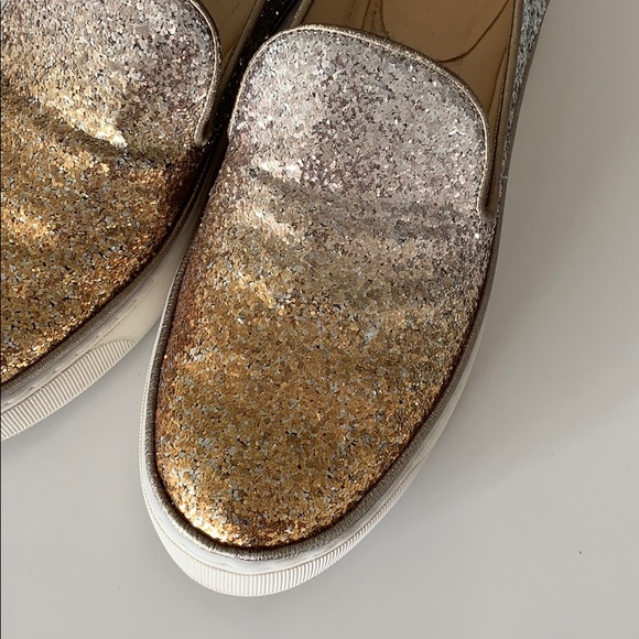 Stuart Weitzman glitter slip on sneakers - Picture 2 of 7